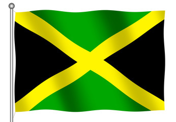 jamaican flag waving