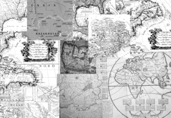 map collage