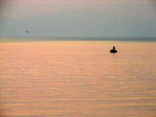 fisherman at sea