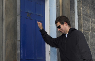 knock door