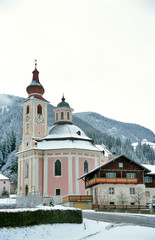 rural church in the alps