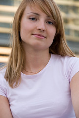Fototapeta premium portrait of beautiful girl