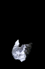 crushed paper ball