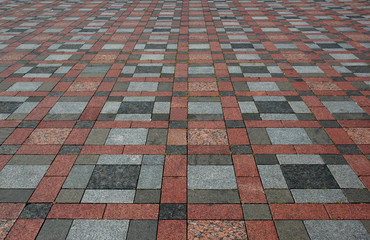 Naklejka premium colourful tiles on the floor