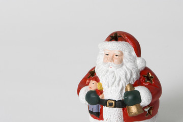 santa claus candle holder