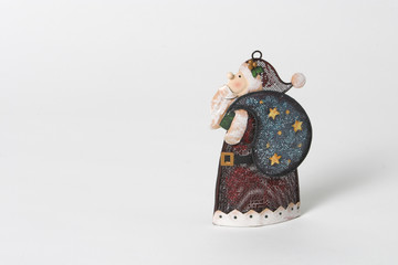 wire mesh santa claus ornament