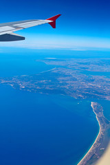 Naklejka premium aerial view of portugal coast