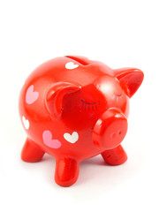 red piggy money-box no.2