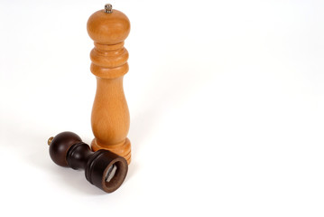 two pepper mills