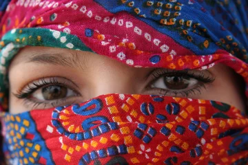 Papier Peint photo Lavable Maroc yeux arabes 3
