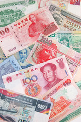Fototapeta na wymiar asian currency