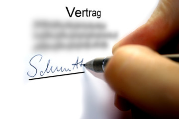 unterschrift