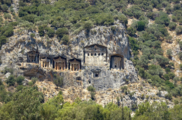 Fototapeta premium lykian rock tombs