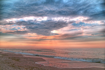 morning sea before the storm (hdr-post processing)