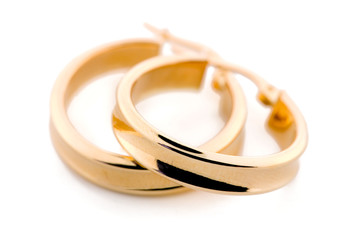 gold jewellery - earrings