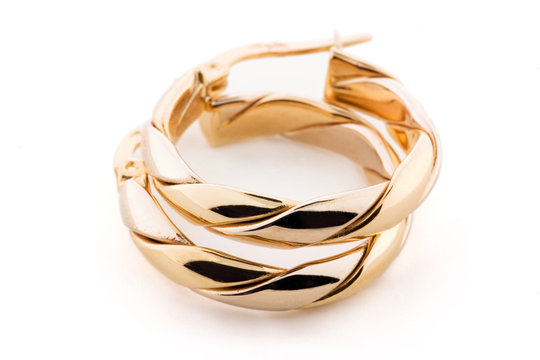 gold jewellery - earrings