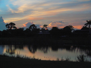 Obraz premium neighborhood sunset