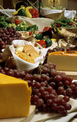 cheese and grapes