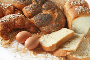 bread and eggs