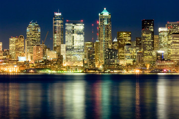 seattle at night