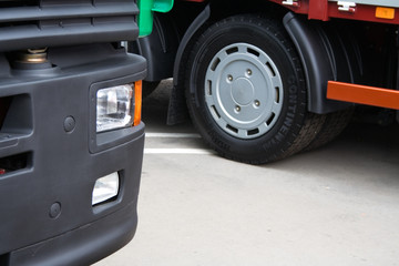 Obraz na płótnie Canvas Parking dla ciężarówek