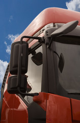 truck driver`s cab