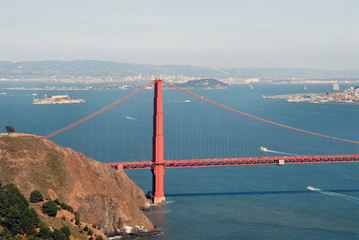 golden gate from marin headlands, san francisco