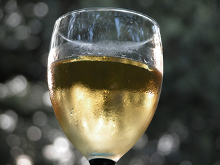 chilled white wine