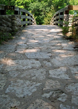 stone path and bridge