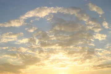 Photo sur Plexiglas Ciel backlit clouds near sunset