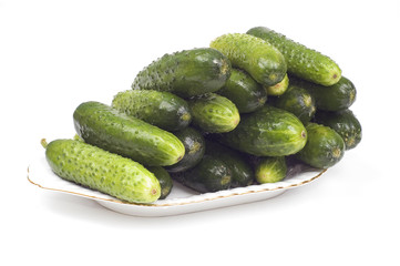 green cucumbers
