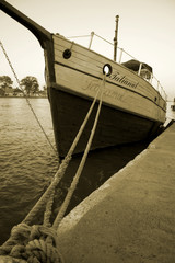 boat on the river side