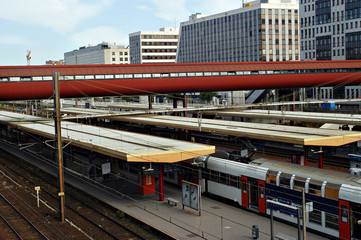 Naklejka premium la gare