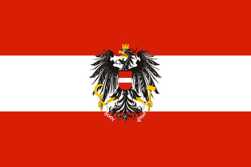 flag of austria - obrazy, fototapety, plakaty