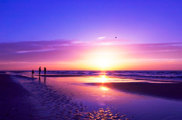 Obraz premium sunset on the beach
