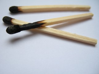 burnt matches