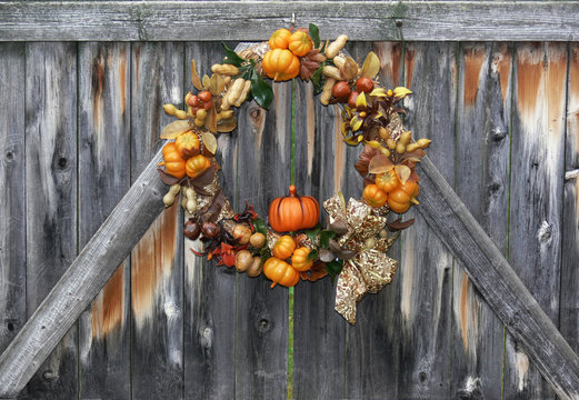 autumn harvest wreath