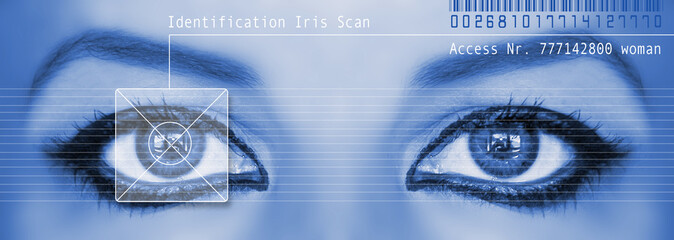 iris scan - obrazy, fototapety, plakaty
