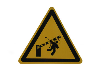 danger barrier sign