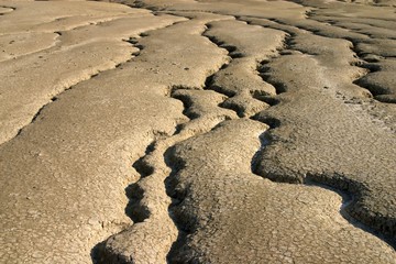 dry mud rivers