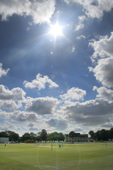sun breaks through at cricket