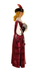 woman in polish clothes of 17 century