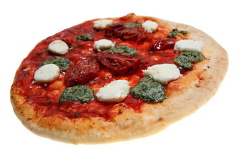 simple pizza __ uncooked