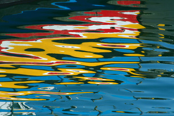 painting in the water
