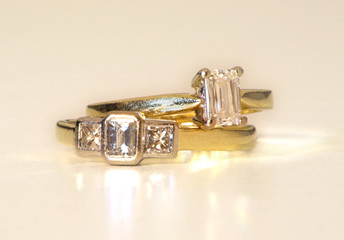 diamond ring pair