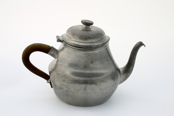 pewter teapot