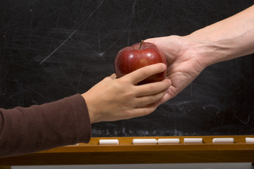 apple for teacher - handshake variation