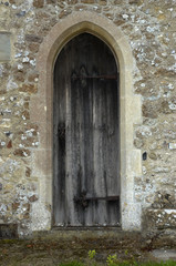Fototapeta na wymiar back door to the church