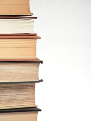 stacked books
