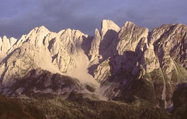 sunset in the mountains